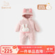 班喜迪【三防】嬰兒羽絨服連體衣冬季寶寶衣服白鴨絨連帽外出服秋冬爬服 粉色 80