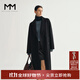 麥檬【麥檬1680人生大衣13%+羊絨】MM萬(wàn)件+爆款毛呢羊毛女25冬新 小個(gè)子版-黑色5FA970771 XL