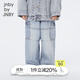 jnby by JNBY江南布衣童裝休閑牛仔褲工裝褲純棉長褲秋男女童兒童1O8E10770 992/牛仔蘭 160cm