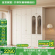 全友家居奶油輕奢風(fēng)成品組合大衣柜家用衣櫥臥室家具收納柜子政府補貼 【1.6*2.6m】二門(mén)+二門(mén)玻璃|柜+頂柜 堪比定制+自由組合+深度58cm