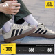 adidas「T頭鞋」BARREDA板鞋德訓鞋男女阿迪達斯輕運動(dòng) 灰色/黑色/樹(shù)脂黃   42