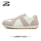 德?tīng)柣荩―EERWAY）男鞋德訓鞋男2025新款運動(dòng)復古阿甘鞋防滑軟底小白鞋 白灰 41