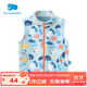 麗嬰房商場(chǎng)同款】麗嬰房童裝女童男童秋季兒童甜美糖果色搖粒絨馬甲 藍底印花 90 cm/2歲