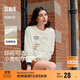 森馬（Semir）史努比系列衛衣女卡通落肩寬松衣服個(gè)性秋設計感圖案101524116009
