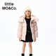 little MO&Co.遠紅外蓄熱 little moco童裝25冬裝新款男女童90鴨絨羽絨服外套 桔粉色 遠紅外蓄熱 160 160/76 充絨量156g