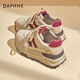 達芙妮厚底老爹鞋女2025新款秋季增高德訓老爹鞋休閑百搭運動(dòng)女鞋