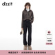 DZZIT地素牛仔褲2024冬季新款丹寧主義水洗工藝褲子女3I4R6051S 黑色 M