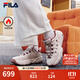 斐樂(lè )（FILA）官方松餅鞋加絨款女鞋老爹鞋運動(dòng)鞋2025秋季新款鞋子厚底休閑鞋 泡沫白/雨朦灰色-WR 38