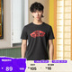 VANS范斯官方 男女情侶短袖T恤黑紅夏季印花滑板Logo 黑色/紅色 M 