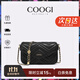 COOGI包包女款輕奢品牌女士單肩包女斜挎包女情人節生日禮物送女友老婆 黑色