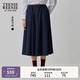 Teenie Weenie小熊半身裙女2025春夏季新款優(yōu)雅氣質(zhì)長(cháng)款傘裙 藏青色 S 160