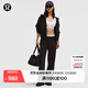 lululemon丨Scuba 女士中腰闊腿運動(dòng)褲 LW5GYQA 黑色 S