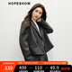 紅袖高級感西裝春季2025新款女裝肌理感正肩H型雙排扣翻領氣質(zhì)短外套 深灰080 S