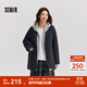 森馬（Semir）外套女中長(cháng)款西裝領(lǐng)通勤百搭寬松2024冬新款含羊毛雙面呢夾克 灰色調00322 M