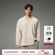 BODYDREAM BM海鷗領(lǐng)長(cháng)t男款冬季新款華夫格毛線(xiàn)衫長(cháng)袖V領(lǐng)針織T恤 米杏色 L
