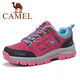 駱駝戶(hù)外駱駝斷碼女鞋戶(hù)外真皮運動(dòng)登山鞋女爬山防滑耐磨越野徒步鞋女 玫紅633 36