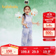 巴拉巴拉童裝兒童短袖套裝女童2025夏裝兩件套國風(fēng)長褲新中式208225119017