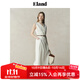 ELAND衣戀連衣裙女老錢風棉麻混紡舒適透氣馬甲長裙2025夏季新款 象牙白/白色(39)Ivory M /165