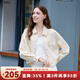 百圖betu女裝2025秋季新款短外套潮流純棉百搭牛仔外套上衣女2507T32 杏色 L
