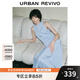 UR2025夏季新款女裝波嬉風(fēng)垂感長(zhǎng)款無(wú)袖連衣裙UWG750056 淺藍(lán) (面料微透) S