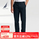 諾帝卡（NAUTICA）【商場同款】春夏新款舒適親膚微彈修身直筒休閑褲男PO4320 藏青4NV 33