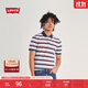 Levi's【商場同款】李維斯男士美式經(jīng)典蝙蝠標(biāo)休閑Polo衫【尺碼偏小】 混色條紋 M