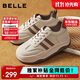 百麗厚底增高小白鞋女學(xué)生新款輕盈運動(dòng)休閑板鞋JD010CM5 可可棕 37