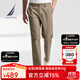 諾帝卡（NAUTICA）【商場(chǎng)同款】春夏新款舒適親膚微彈修身直筒休閑褲男PO4320 卡其0CR 32