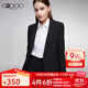 G2000女裝 秋款新品正裝西裝一?？凵虅?wù)休閑帥氣西服外套16711092 黑色/99 S /34