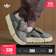 adidas「面包鞋」PUFFYLETTE經(jīng)典運動(dòng)棉鞋男女秋冬阿迪達斯三葉草 綠/深灰   42