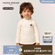 Teenie WeenieKids小熊童裝25年新款冬季男女童寶發(fā)熱半高領(lǐng)純色打底衫 米白色 140 cm