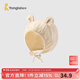 童泰（TONGTAI）嬰兒帽子新生兒護(hù)囟門胎帽初生寶寶提花護(hù)耳帽兒童雙層防風(fēng)帽 黃色 0-1歲,48cm