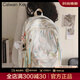 CALWAN KEODH書(shū)包雙肩包初中女2025新款大容量旅游輕便高中大學(xué)背包電腦包 【米白色】小眾百搭高顏值簡(jiǎn)約