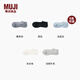 無(wú)印良品（MUJI）男式 合腳直角和紙混運動(dòng)船襪 男士短襪男款隱形襪淺口 DAC40A4S 藏青色 25-27cm