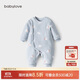 babylove嬰兒連體衣秋冬季夾棉保暖哈衣爬服純棉男女寶寶衣服棉服冬裝