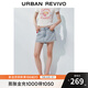 UR2025秋季新款女裝時(shí)尚花邊裝飾短款裙褲牛仔短褲UYL850127 藍色 29