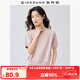 佐丹奴短袖t恤女純棉純色簡約風圓領(lǐng)連袖短款上衣女05325393