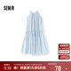 森馬（Semir）連衣裙女海邊度假掛脖兩穿長裙2025夏季蝴蝶結(jié)初戀裙109325114011