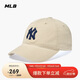 MLB男女情侶款四季經典大標軟頂棒球帽休閑百搭3ACP6601N-50BGP-F