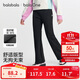 巴拉巴拉balaOne兒童長(cháng)褲女童加絨褲子2025秋冬喇叭褲保暖潮208425108011
