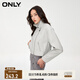 ONLY秋季時尚百搭簡約翻領(lǐng)長袖短款夾克皮衣女|1241PU002 S08 蒸汽灰 170/88A/L