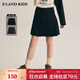 E·LAND KIDS衣戀早春新品女童復古學(xué)院風(fēng)百褶半身短裙 Navy藏青色/59 165 cm
