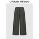 UR2025冬季新款女裝潮流拼接松緊腰抽繩棉質(zhì)闊腿褲UWJ650091
