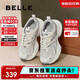 百麗厚底舒適老爹鞋女學(xué)生新款輕量運動(dòng)休閑鞋B4P1DCM4 太空灰 37