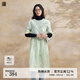 播【新中式】 藝術(shù)感連衣裙女夏商場(chǎng)同款文藝褶皺長(zhǎng)裙子BDR2LD1553 L50阮玉色 S
