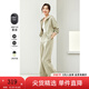 梵希蔓灰色時(shí)尚套裝女兩件套2025年春秋季新款連帽上衣+褲子 M5953 淺綠色 S
