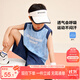 左西男童套裝夏裝2025新款兒童運動(dòng)速干背心兩件套籃球服潮 藍色 140