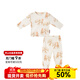 Milkbarn兒童長(cháng)褲長(cháng)袖套裝男女童純棉家居服兩件套秋衣秋褲保暖內衣童裝 大象 73 cm