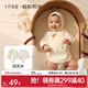 十月結晶粒粒陽(yáng)光嬰兒衣服半背衣新生寶寶純棉四季夏新生嬰兒衣服 莫奈心嶼系列【泡芙米】 52