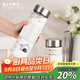 半物生活刻度牛奶杯高硼硅玻璃杯豆漿杯外帶上班杯子便攜水瓶牛奶瓶酸奶瓶